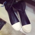 Rick Owens BLACK / WHITE THIGH HIGH SNEAKERS